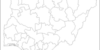 ખાલી નકશો નાઇજીરીયા