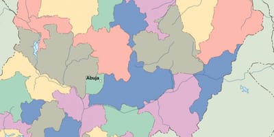 નકશો નાઇજીરીયા વેક્ટર