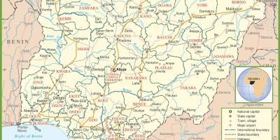 સંપૂર્ણ નકશો નાઇજીરીયા